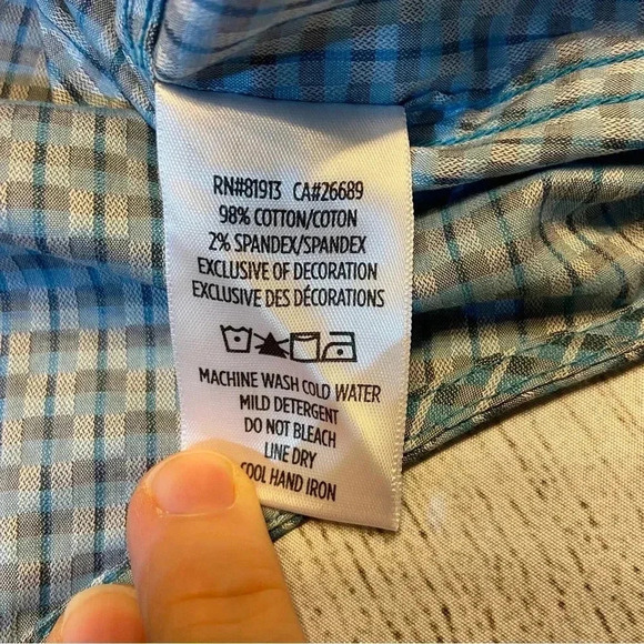 Robert Graham Men's Button up Dress Shirt 2XL Teal Classic Business Cocktail NWT - Picture 12 of 12